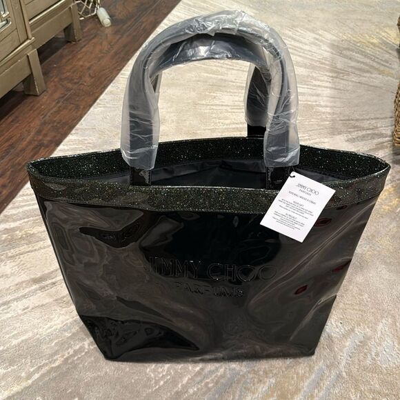 Jimmy Choo Black Patent big Tote Bag new with tags - Picture 1 of 7